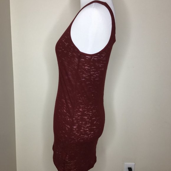2/$15 Maroon Long Style Tank - Picture 2 of 4